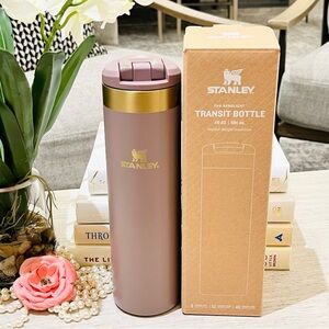 STANLEY Aerolight Transit Bottle Cup 20 Oz CASHMERE Rose Pink Gold